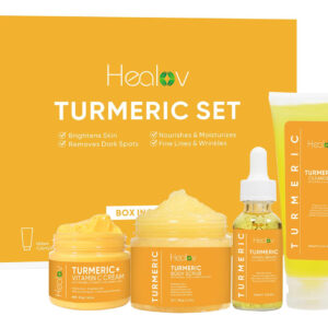 Conjunto De Cuidados Com A Pele Healov Turmeric Brightening