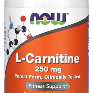 L-carnitina 250mg Now Foods 60 Cápsulas Importado