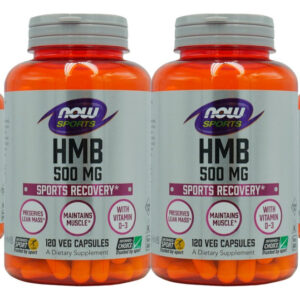 Hmb 500mg Now Foods Com Vitamina D3 120 Veg Caps 4un