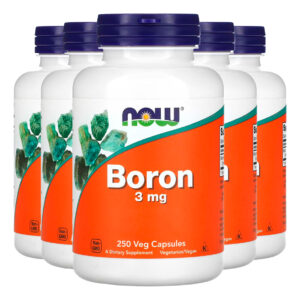 Boron 3mg Now Foods 250 Veg Caps Importado 5un