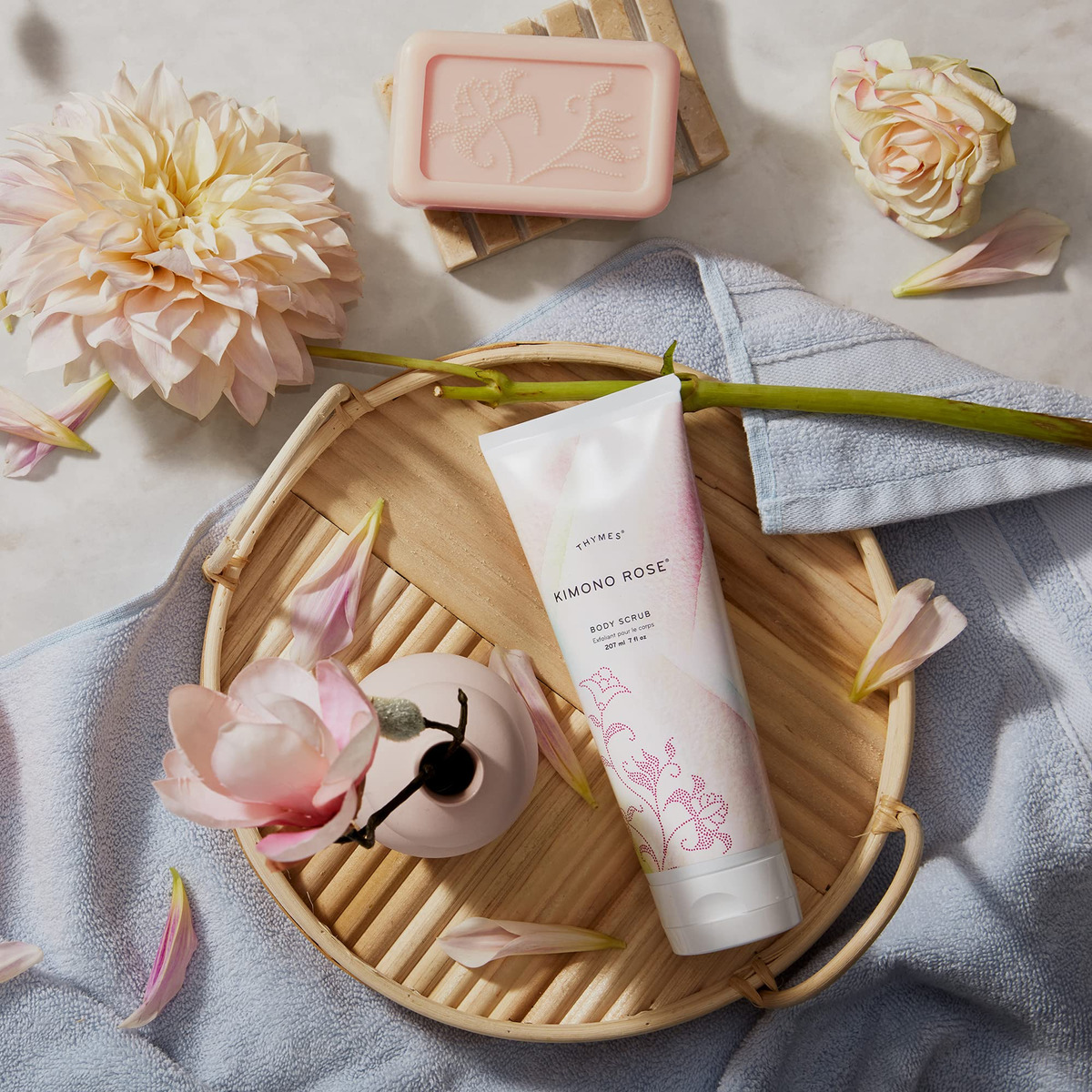 Esfoliante Corporal Thymes Kimono Rose 200ml Esfoliante Hidr - Imagem 3