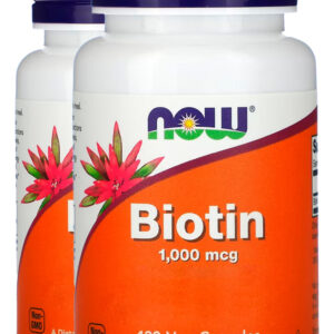 Biotina 1000mcg 100 Veg Cáps Importado 2un Now Foods
