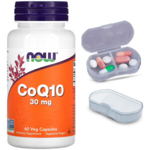 Coenzima Coq10 30mg Now Foods 60 Caps + Porta Cápsulas