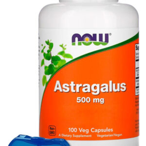 Astragalus 500mg Now Foods 100 Veg Cápsulas +porta Cápsulas