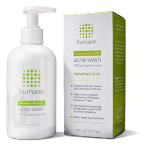 Acne Wash Humane Com Força Máxima De 10% De Peróxido De Benz