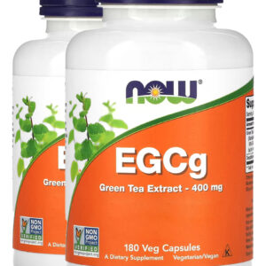 Extrato Chá Verde Egcg 400mg 180cáps Importado 2un Now Foods