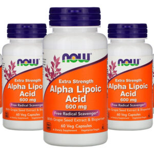 Ácido Alfa Lipóico 600mg Now Foods 60veg Caps 5un