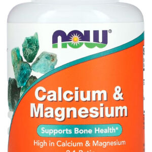 Cálcio E Magnésio Now Foods 500/250mg 100 Tabs Importado