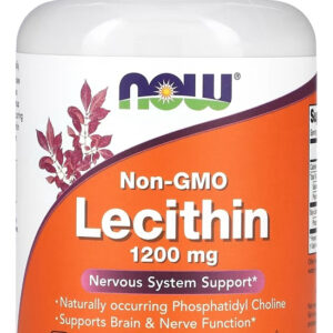 Lecitina Lecithin 1200mg Now Foods 100cap Softgels