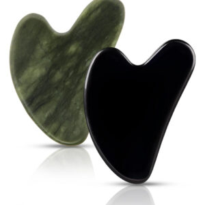 Pacote Com 2 Ferramentas Faciais Gua Sha Fuiyoocen Natural J