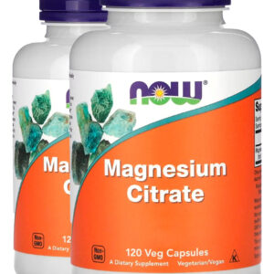 Citrato De Magnésio 120 Veg Caps Importado 2un Now Foods