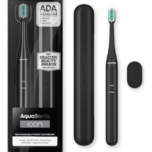 Escova De Dentes Elétrica Aquasonic Icon Recarregável Aprova