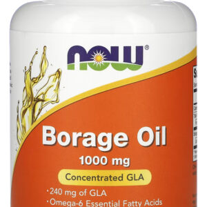 Óleo Borage (borragem) 1000mg Now Foods 60soft Importado