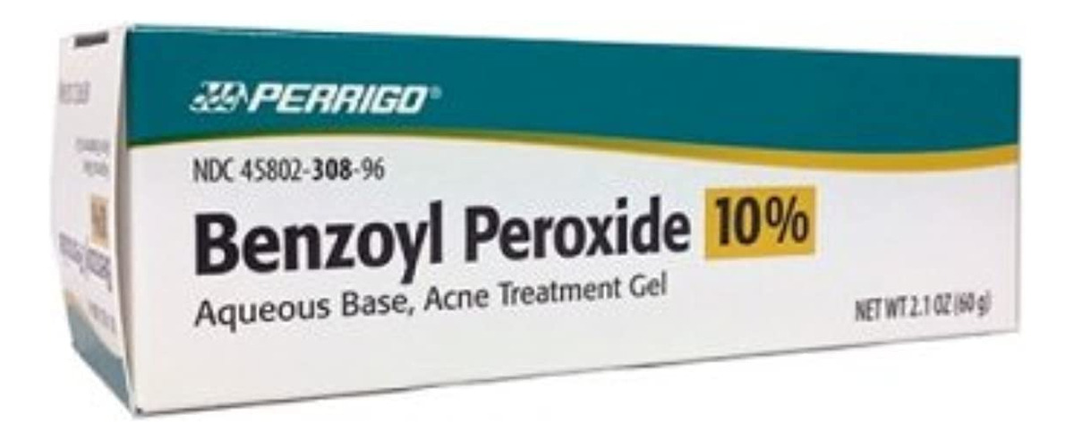 Gel De Tratamento Da Acne Perrigo 10% De Peróxido De Benzoíl