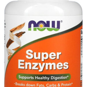 Now Foods Super Enzymes 90 Cápsulas Eua/usa Sabor Sem Sabor
