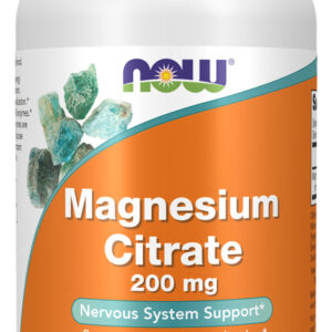 Citrato De Magnésio 200mg 250 Comprimidos Now Foods