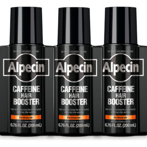 Pacote Com 3 Cafeína Para Homens Hair Booster Alpecin Black