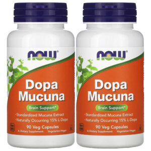 Dopa Mucuna Now Foods 90 Cápsulas Vegetarianas 2un Sabor Sem Sabor