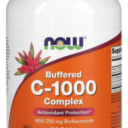 Complexo C-1000 Tamponado Da Now Foods 180 Comprimidos 250 Mg, Sabor Sem Sabor