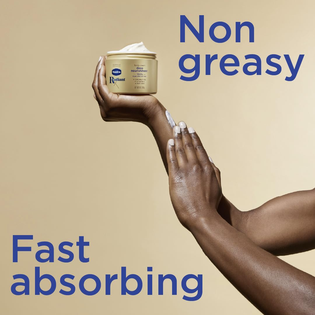Creme Corporal Vaseline Radiant X Deep Nourishment 300ml - Imagem 4