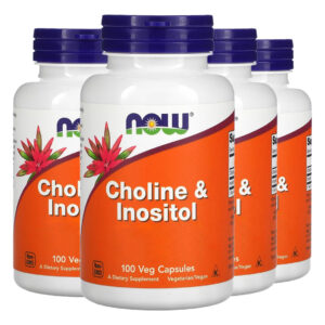 Colina E Inositol 250/250mg 100 Cáps Importado 4un Now Foods