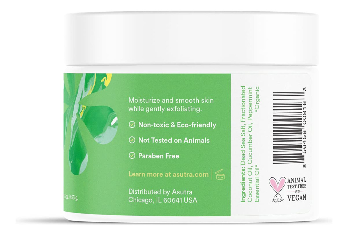 Esfoliante Corporal Asutra Dead Sea Salt Com Óleos De Coco E - Imagem 3