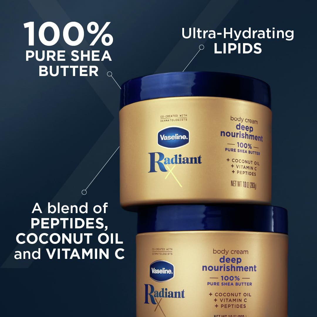 Creme Corporal Vaseline Radiant X Deep Nourishment 300ml - Imagem 2