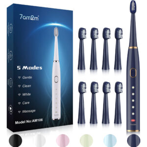 Escova De Dentes Elétrica 7am2m Sonic Para Adultos E Criança