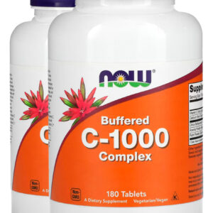 Complexo Vitamina C 1000mg 180 Tabls Importado 2un Now Foods