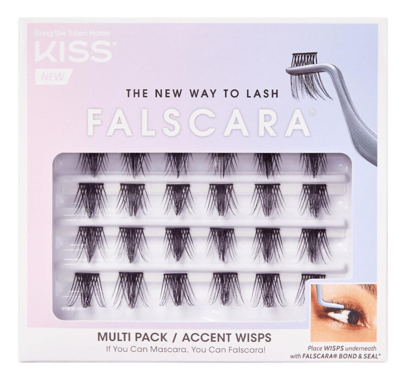 Pacote Múltiplo De Cílios Postiços Kiss Falscara Wisps, Acen