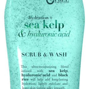 Esfoliante E Sabonete Corporal Ogx Sea Kelp E Ácido Hialurôn