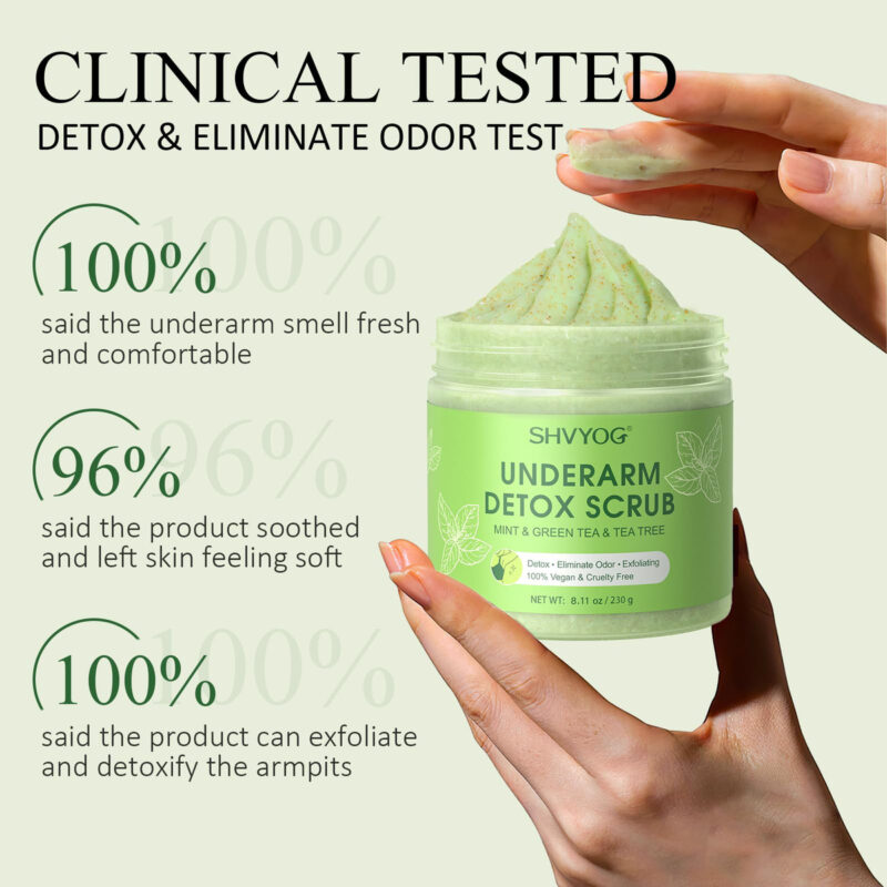 Chá Verde Shvyog Detox Scrub Para Axilas Com Hortelã E Melal - Image 5