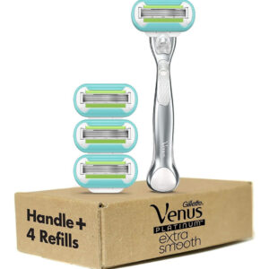 Gillette Venus Platinum Extra Smooth Metal Handle Para Mulhe