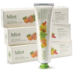 Creme Dental Revitin Gel De Menta Prebiótico Sem Flúor 100ml