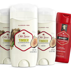 Desodorante Old Spice Timber, Sem Alumínio, Pacote De 90 Ml