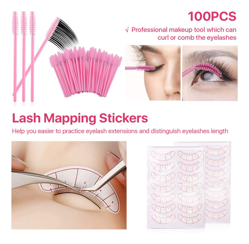 Kit De Extensão De Cílios Pretty Memory Lash Mannequin Head - Image 7