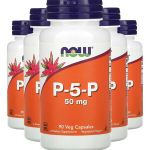 P-5-p 50mg 90 Cápsulas Importado 5un Now Foods