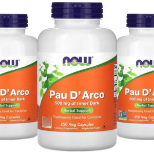 Pau Darco 500mg Now Foods 250veg Caps 5un Sabor Sem Sabor