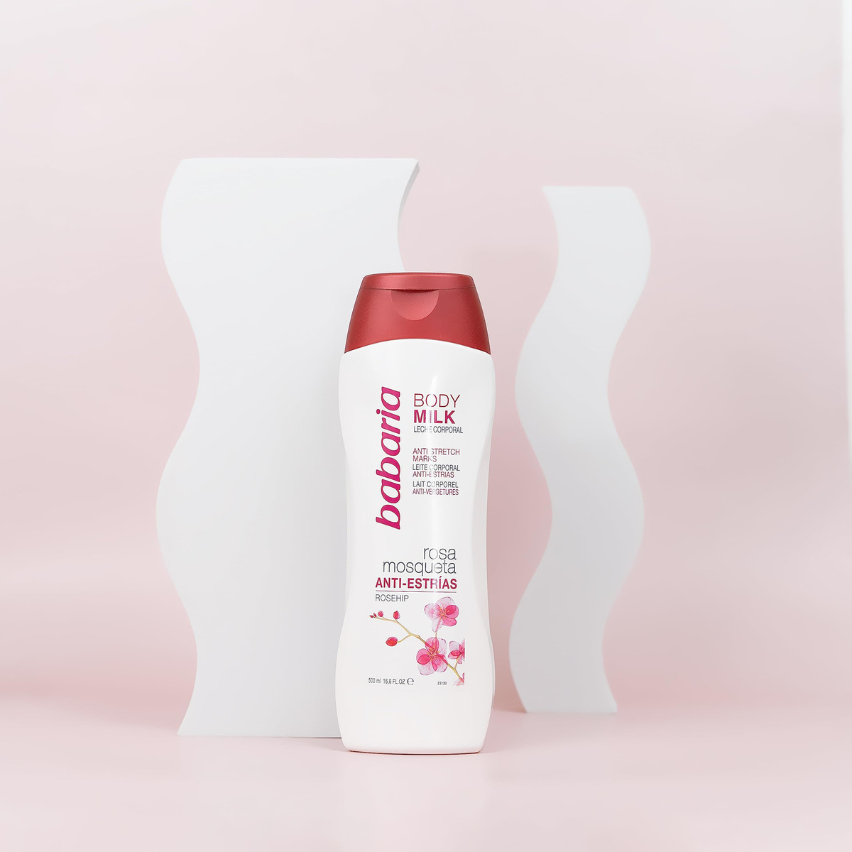Leite Corporal Babaria Anti Estrias 490 Ml Com Amêndoa Doce - Imagem 3