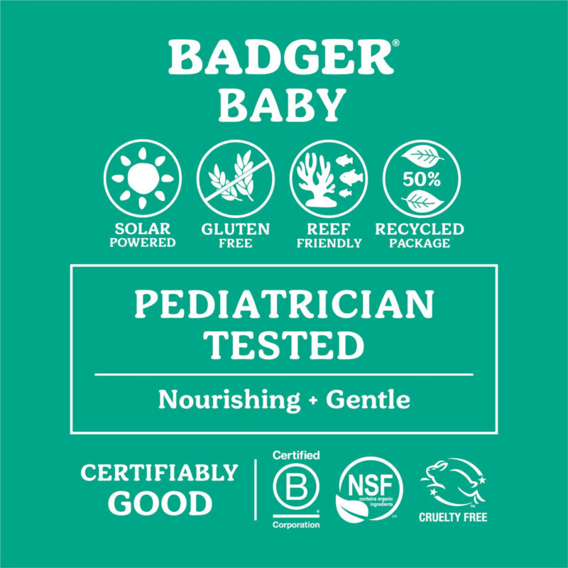Protetor Solar Badger Spf 40 Baby Mineral 85ml Resistente À - Image 3