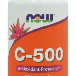 Vitamina C 500mg Com Rosa Mosqueta Now Foods 100tab Sabor Sem Sabor