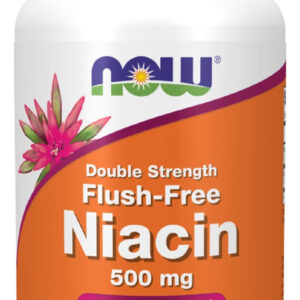 Niacin 500mg Flush-free ( Sem Rubor ) 90 Veg Caps Now Foods Sabor Sem Sabor