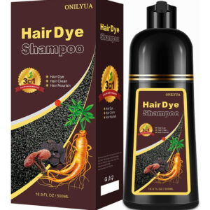 Shampoo De Tintura De Cabelo Agthyuve 3 Em 1 Castanho Castan