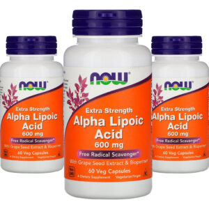 Ácido Alfa Lipóico 600mg Now Foods 60veg Caps 3un