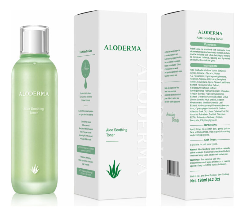 Tônico Facial Aloderma Aloderma Aloe Vera 91% Orgânico Sem Á - Image 8