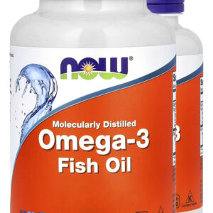 Ômega-3 Molecularmente Destilados Now Foods 100softgels 2un Sabor Sem Sabor
