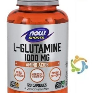 L-glutamina 1000mg 120 Cps Now Sports Dupla Potência