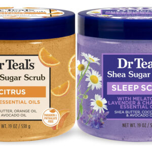 Esfoliante Corporal Dr. Teal's Shea Sugar Com Vitamina C 560