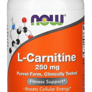 L-carnitina 250mg 60cps - Now Foods Queima De Gordura