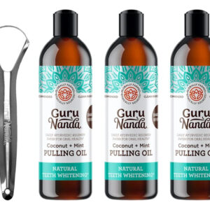 Enxaguante Bucal Para Puxar Óleo De Coco Gurunanda Com 7 Óle